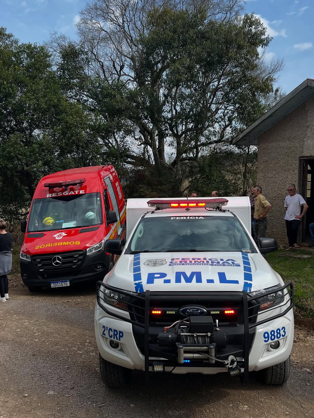 Homem morre afogado em açude em Ipê, na Serra Gaúcha. Foto: SCAB/Divulgação.