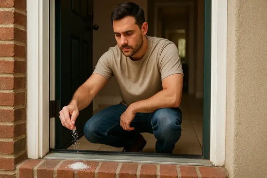 Simpatia para proteger a casa com três punhados de sal grosso na porta de entrada