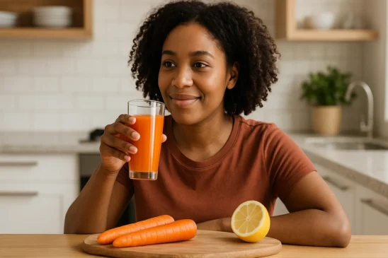 Suco de cenoura com limão melhora a pele e turbina o sistema imune