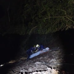 Corpo é encontrado no Balneário do Rio Piaí, em Caxias do Sul. Foto: 5º BBM/Divulgação.