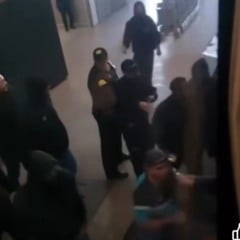 Vídeo que circula pelas redes socias mostra parte da confusão. (Foto: Reprodução / Facebook)