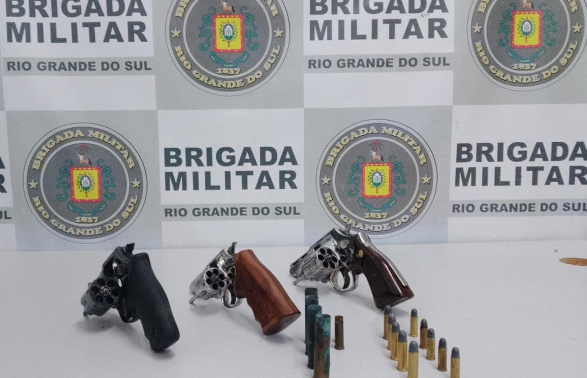 Brigada Militar prende homem com três armas de fogo em flagrante em São Marcos