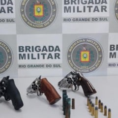 Brigada Militar prende homem com três armas de fogo em flagrante em São Marcos