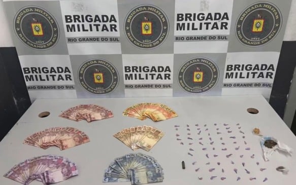 Brigada Militar prende homem por tráfico de drogas no bairro Santa Fé, em Caxias do Sul