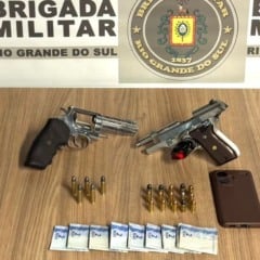 Homem é preso com armas e munições no bairro Glória em Bento Gonçalves