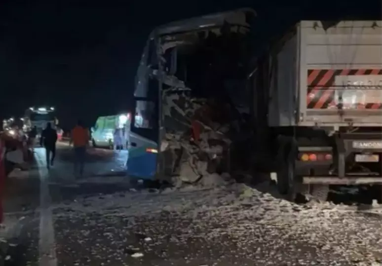 Acidente foi no km 648 da BR-163, em Lucas do Rio Verde (MT). | Foto: Reprodução/Redes Sociais