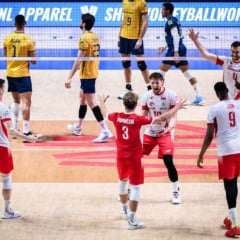 Brasil é superado pela Polônia e disputa bronze com Eslovênia. (Foto:  VolleyballWorld/Divulgação)