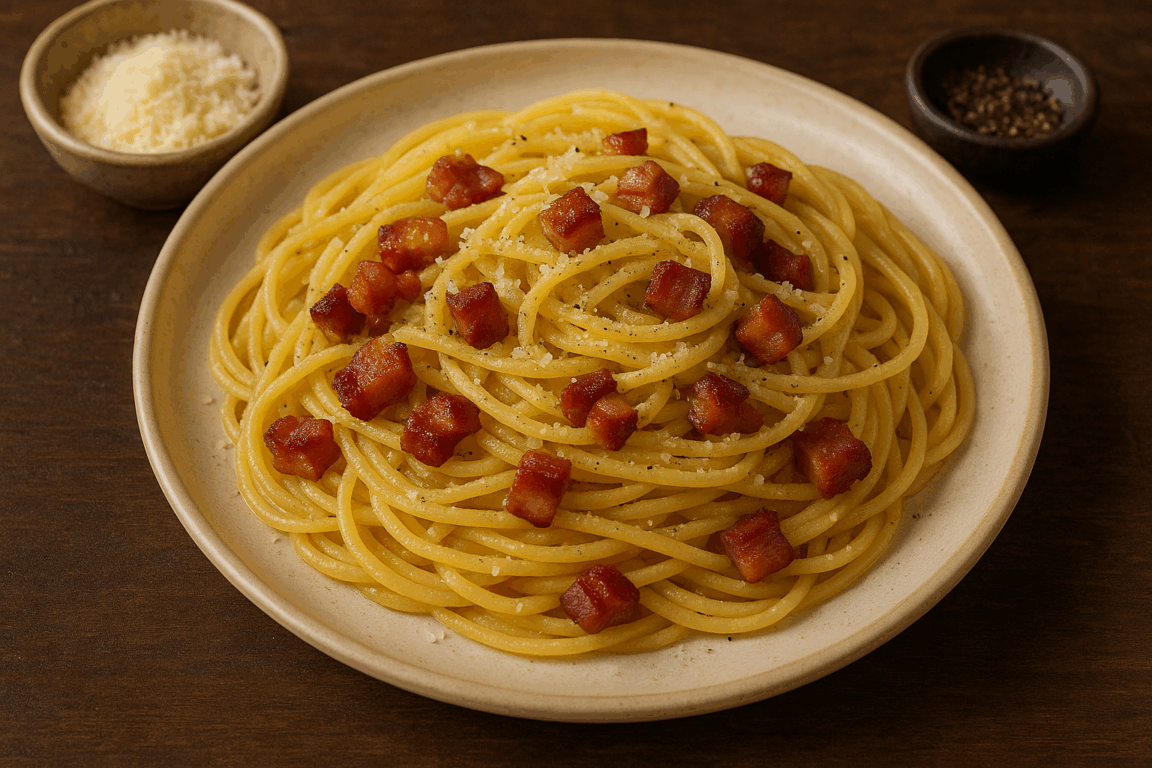 Espaguete à carbonara