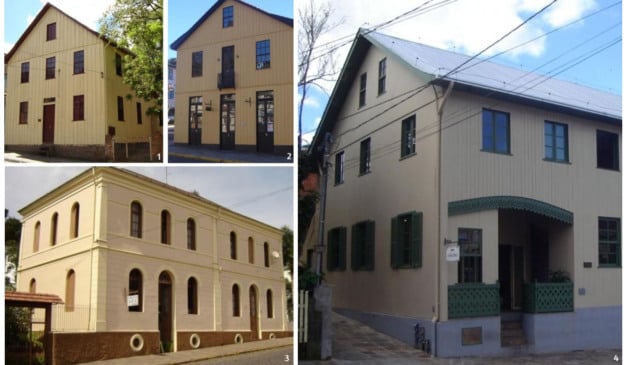 Imagens: Prefeitura de Antônio Prado (Casas: 1. Antônio Gerra – 1900 | 2. Napoleão Dalla Zen – 1917 | 3. José Dotti – 1900 | 4. Giovanni Tergolina - 1900)