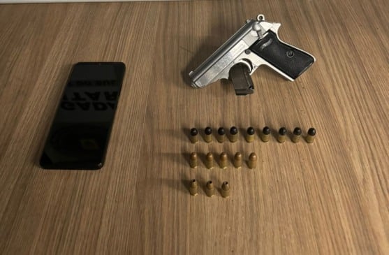 Homem é preso com pistola e munições em Veranópolis