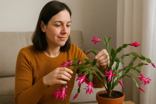 Jardineiros domésticos estão fazendo flor-de-maio florescer ajustando o intervalo da rega