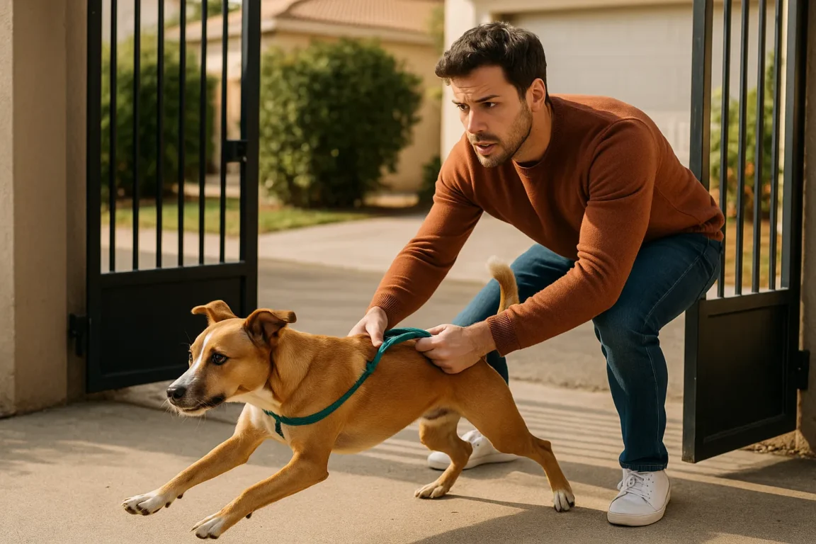 Cachorro fugindo toda vez que o portão abre Descubra o que está por trás desse comportamento