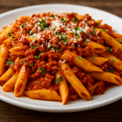 Cozinha Viva: Massa com carne e molho de tomate