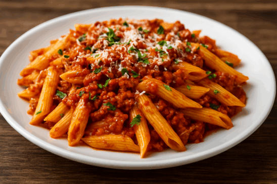 Cozinha Viva: Massa com carne e molho de tomate