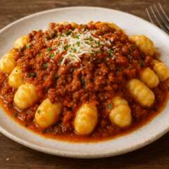 Cozinha Viva: Nhoque com ragu de carne