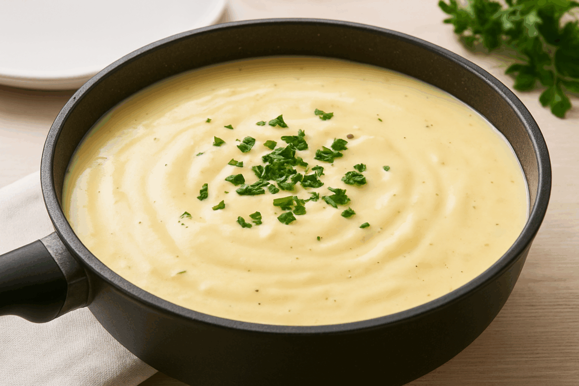 Cozinha Viva: Molho de queijo cremoso