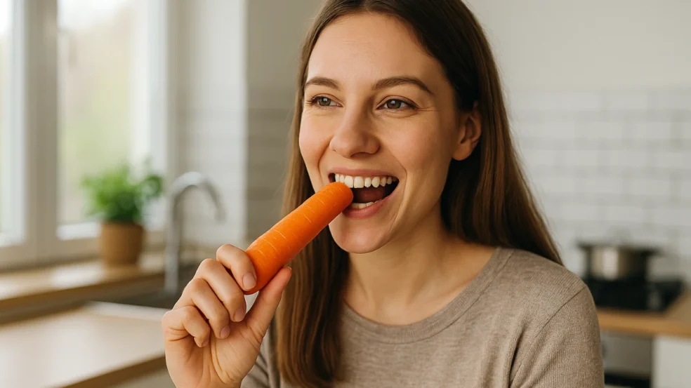 Comer cenoura crua todo dia reduz inflamações ocultas e protege visão com efeito imediato
