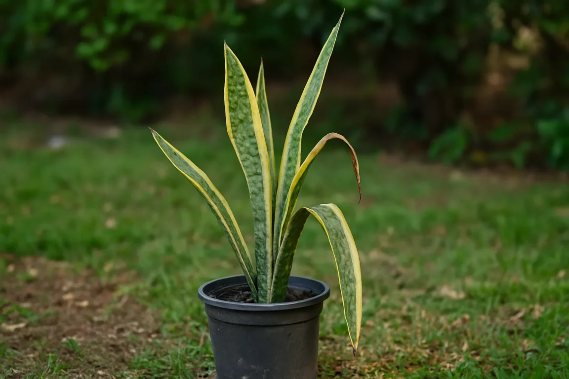 Jardineiros resolvem folhas moles da espada-de-são-jorge evitando perda de energia vital