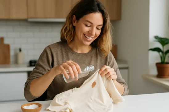 Mulheres estão tirando manchas de roupa em minutos usando apenas o que já têm em casa com esses 6 jeitos certeiros