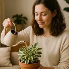 Peperômia variegata perde padrão de folhas se você não corrigir luminosidade agora