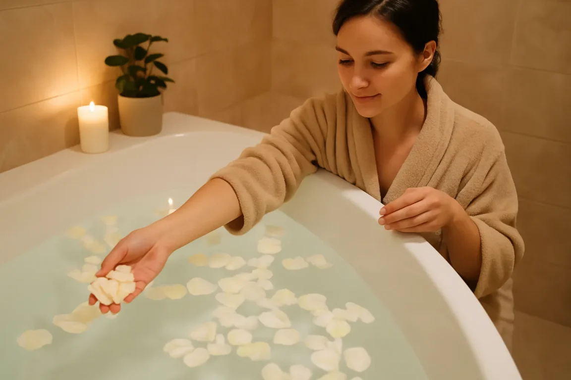 Pessoas buscando paz usam banho de rosas brancas para acalmar dias turbulentos