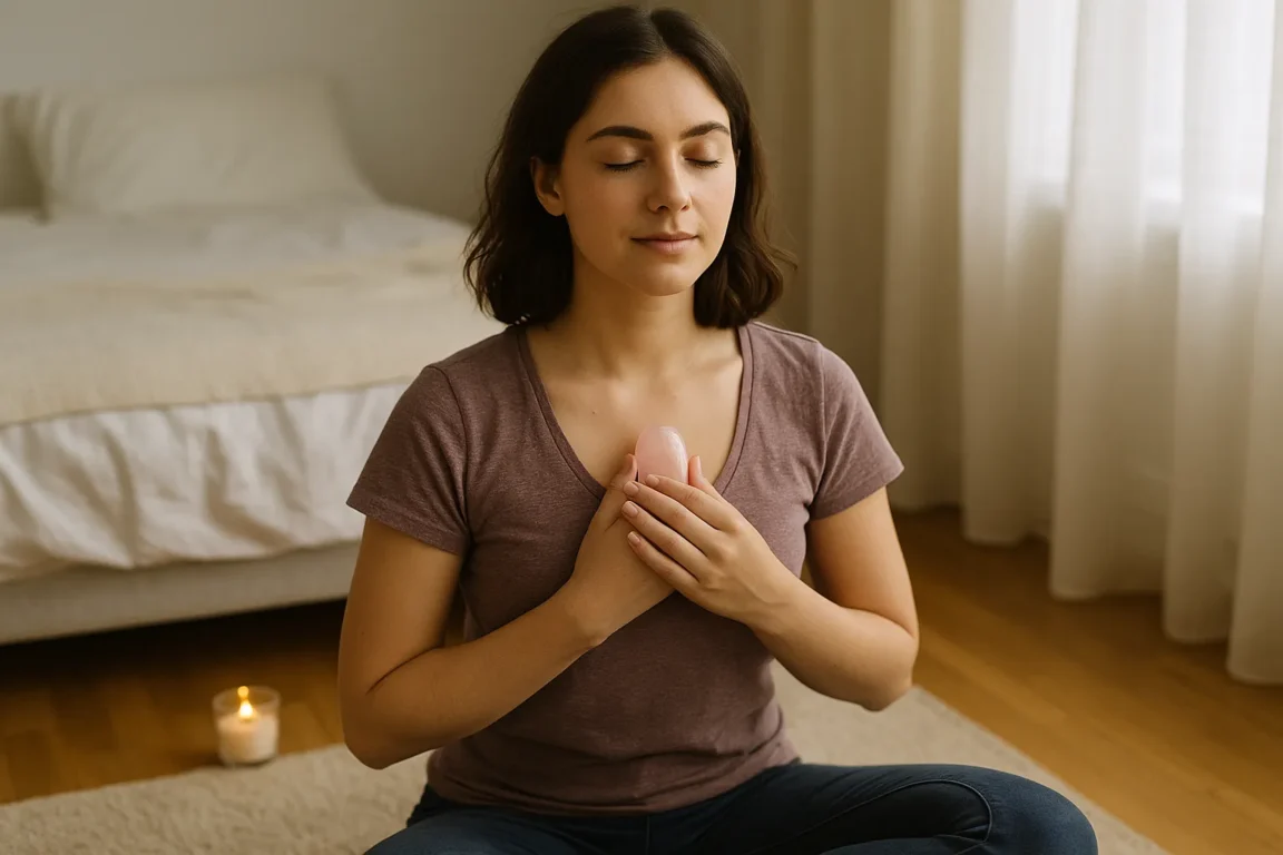 Quartzo rosa ritual simples para despertar o amor-próprio