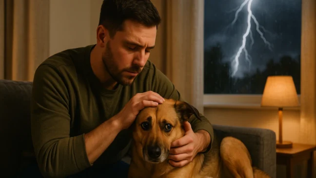 Saiba como proteger cães com medo de trovão e reduzir estresse em 4 passos simples