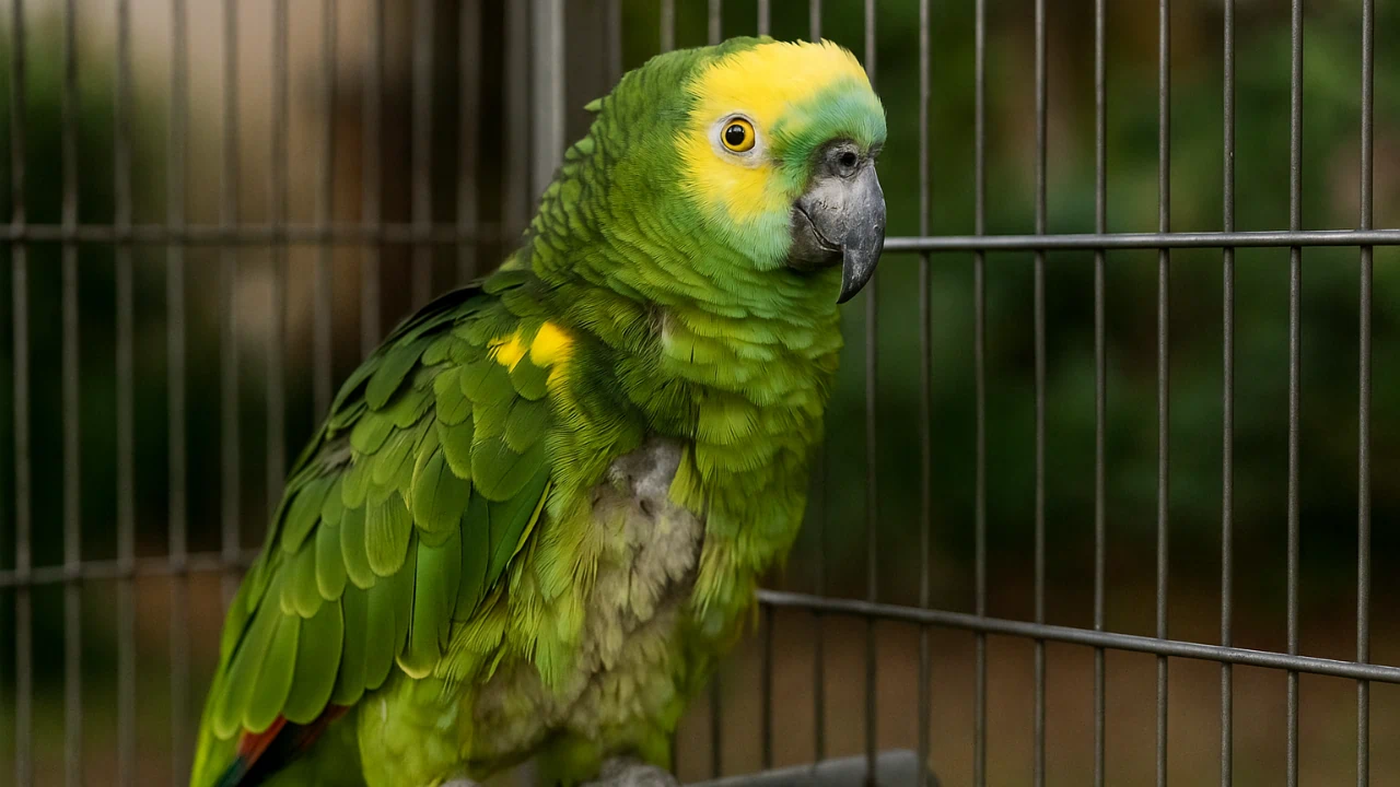 Veterinários apontam papagaio arrancando penas pode estar em sofrimento psicológico