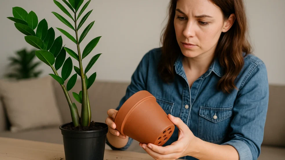 Zamioculca apodrece rápido se plantada em vasos sem drenagem adequada — veja como evitar