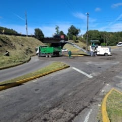 Obras de recapeamento bloqueiam rótula de acesso ao Belo Horizonte, em Caxias do Sul