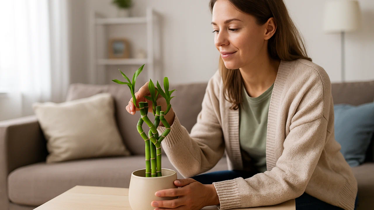 Bambu-da-sorte perde efeito energético quando cultivado em vasos pequenos sem renovação de água