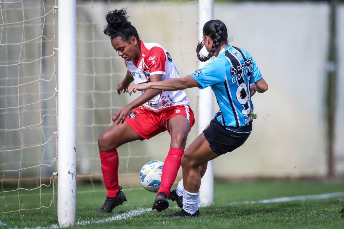  Os gols foram marcados por Kika Moreno, Giovaninha (6x), Valéria (5x), Júlia Martins (3x), Vick, Shashá (2x), Drika (2x) e Yamila. (Foto: Grêmio Oficial)