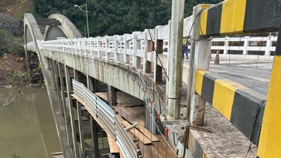 Ponte Ernesto Dornelles completou 73 anos em meio a obras de recuperação. | Foto: DNIT/Divulgação