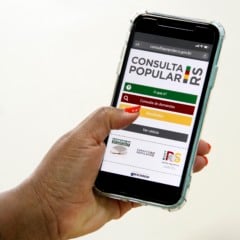 Site de votação da Consulta Popular - Foto: Laiz Flores / Ascom SPGG
