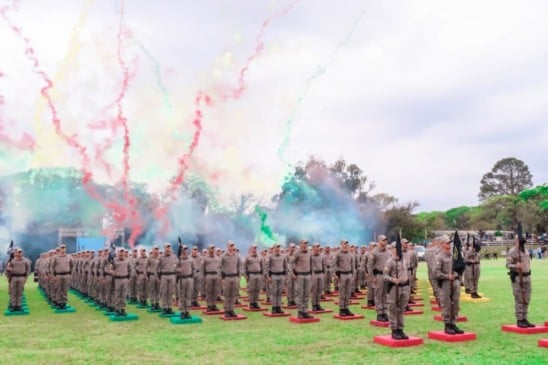 Formandos do Curso de Policial Militar em Porto Alegre. (Foto: Sd Brenda PM5)