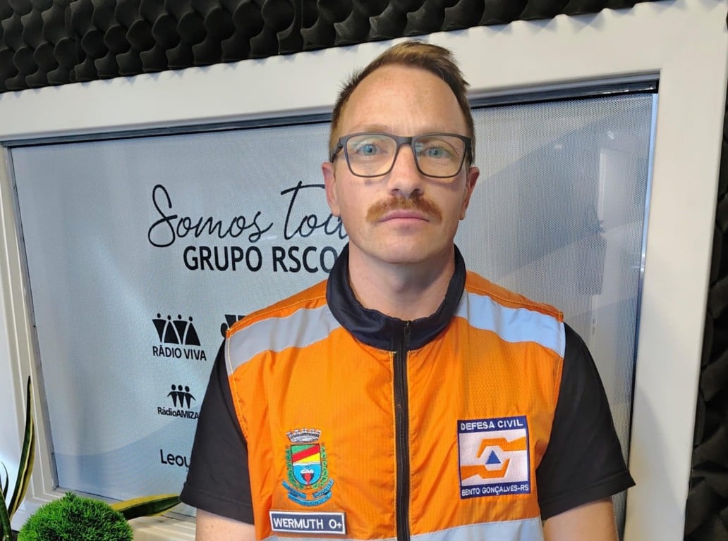 Rodrigo Wermuth, coordenador da Defesa Civil de Bento Gonçalves.