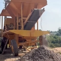 O trabalho começou em maio e, até o momento, resultou em 8.862 m³ de resíduos britados, equivalentes a 10.634 toneladas - Foto: Igor Almeida/Ascom Sema
