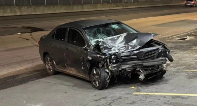 Motorista do Corolla foi preso em flagrante após o acidente. (Foto: Divulgação)  