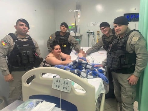 Manobra realizada pelos policiais foi fundamental, para preservação da vida da criança. (Foto: 1º Bpat)