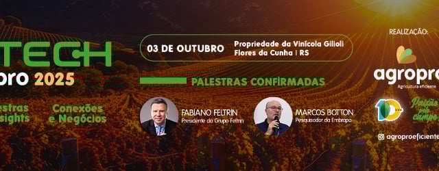 Futuro da viticultura na Serra Gaúcha é tema de evento inédito em Flores da Cunha
