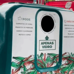 Contêiner do programa “Vidro vira Vidro” Contêiner do programa “Vidro vira Vidro”