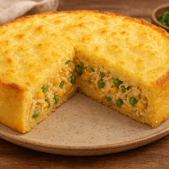 Cozinha Viva: Torta de frango com massa de batata