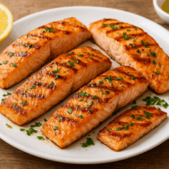 Cozinha Viva: Salmão grelhado com molho de limão