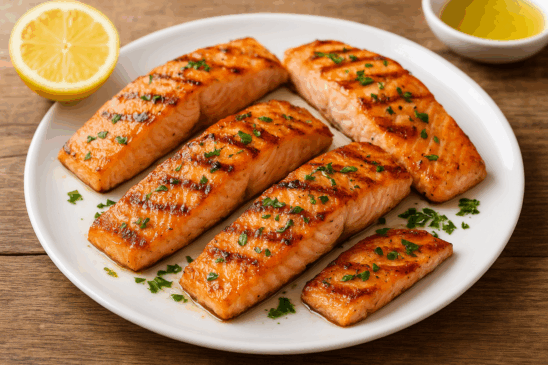 Cozinha Viva: Salmão grelhado com molho de limão