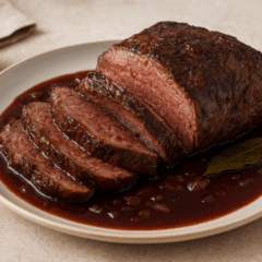 Cozinha Viva: Alcatra ao molho de vinho tinto