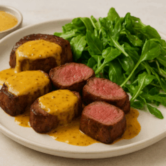 Cozinha Viva: Filé Mignon ao molho de mostarda e mel