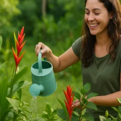 Essa flor tropical fácil de cuidar cresce rápido e transforma qualquer quintal em um paraíso