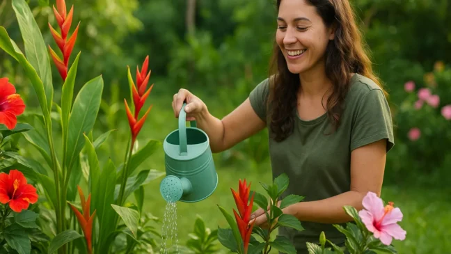Essa flor tropical fácil de cuidar cresce rápido e transforma qualquer quintal em um paraíso