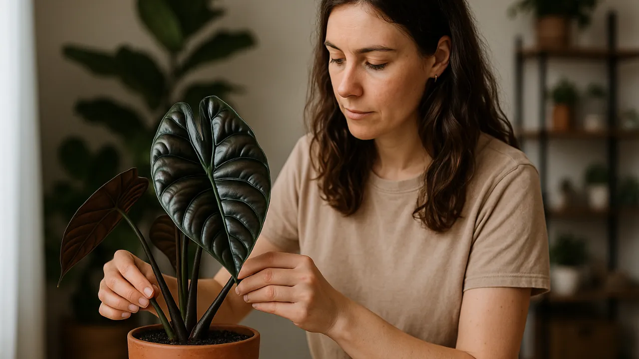 Planta pulmão-de-aço 5 receitas para adubar sua alocasia Cuprea