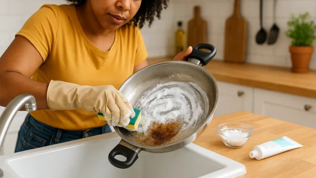 Truque com sal e pasta de dente faz panelas encardidas voltarem a brilhar